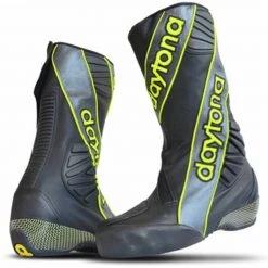 Daytona Security Evo 3 Race Boots (Black/Gun/Yellow) -OUTER ONLY