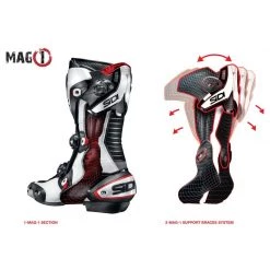 Sidi Mag-1 Air Motorcycle Boots (White/Black) -Boots Online Shop 20849 2