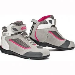 Sidi Gas Ladies Motorcycle Boots (Grey/Pink)