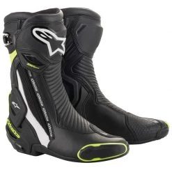 Alpinestars SMX Plus V2 Motorcycle Boot (Black|White|Yellow)