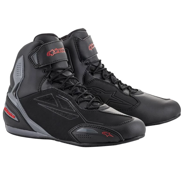 Alpinestars Faster 3 Drystar Shoes (Black|Grey|Red) 1 Alpinestars Faster 3 Drystar Shoes (Black|Grey|Red)