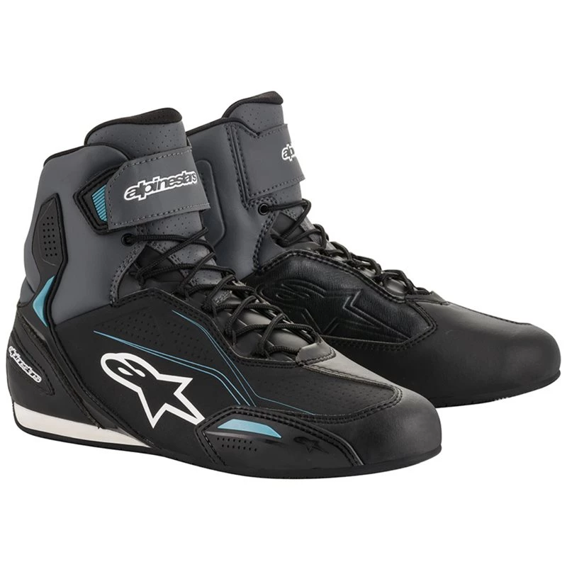 Alpinestars Stella Faster 3 Boots (Black|Grey|Ocean) 1 Alpinestars Stella Faster 3 Boots (Black|Grey|Ocean)