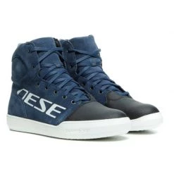 Dainese York D-WP Shoes (Black Iris/White)