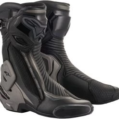 Alpinestars SMX Plus v2 Motorcycle Boots (Black/Grey)