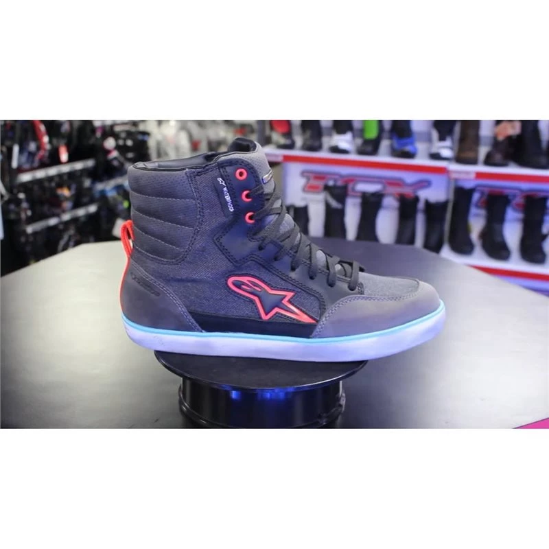 Alpinestars J-6 Waterproof Motorcycle Boot (Black|Anthracite|Blue) 2 Alpinestars J-6 Waterproof Motorcycle Boot (Black|Anthracite|Blue) - Image 2