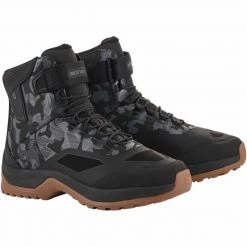 Alpinestars CR-6 Drystar Motorcycle Shoes (Black/Grey/Camo)