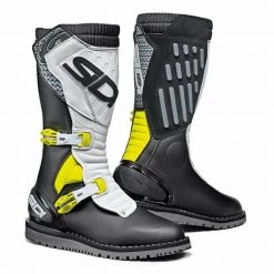 Sidi Trial Zero 2 CE Off-Road Motorcycle Boots (Black/Yellow/White)