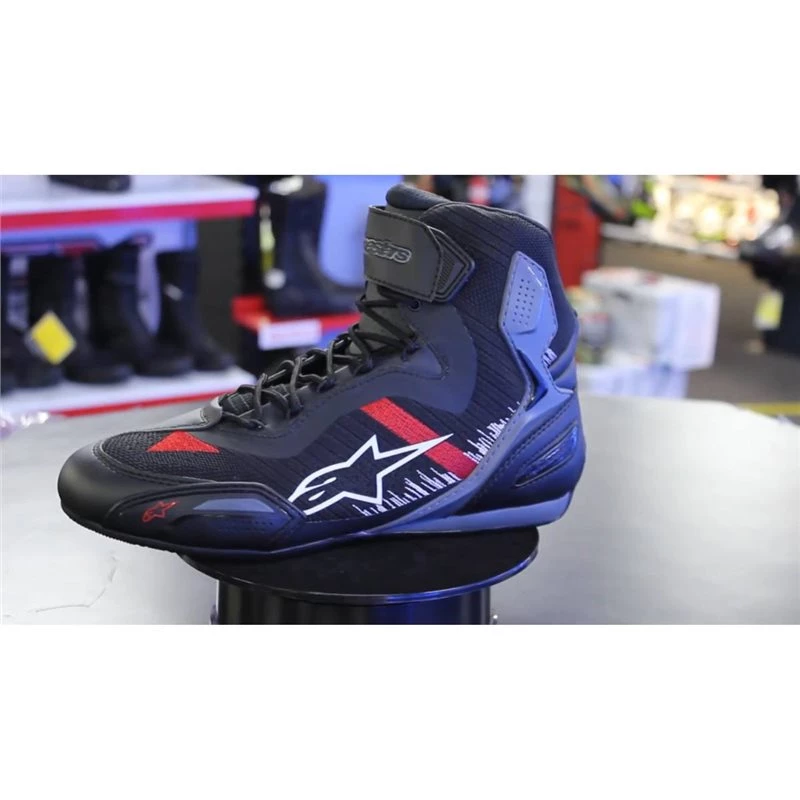 Alpinestars Faster 3 Rideknit Shoes (Black/Grey/Red) 2 Alpinestars Faster 3 Rideknit Shoes (Black/Grey/Red) - Image 2