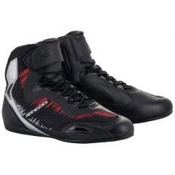 Alpinestars Faster 3 Rideknit Shoes (Black/Silver/Red)