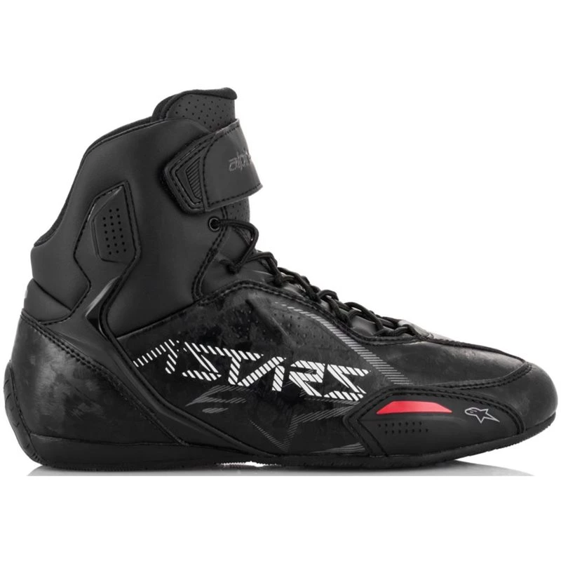 Alpinestars Faster 3 Rideknit Shoes (Black/Gray/Red) 4 Alpinestars Faster 3 Rideknit Shoes (Black/Gray/Red) - Image 4